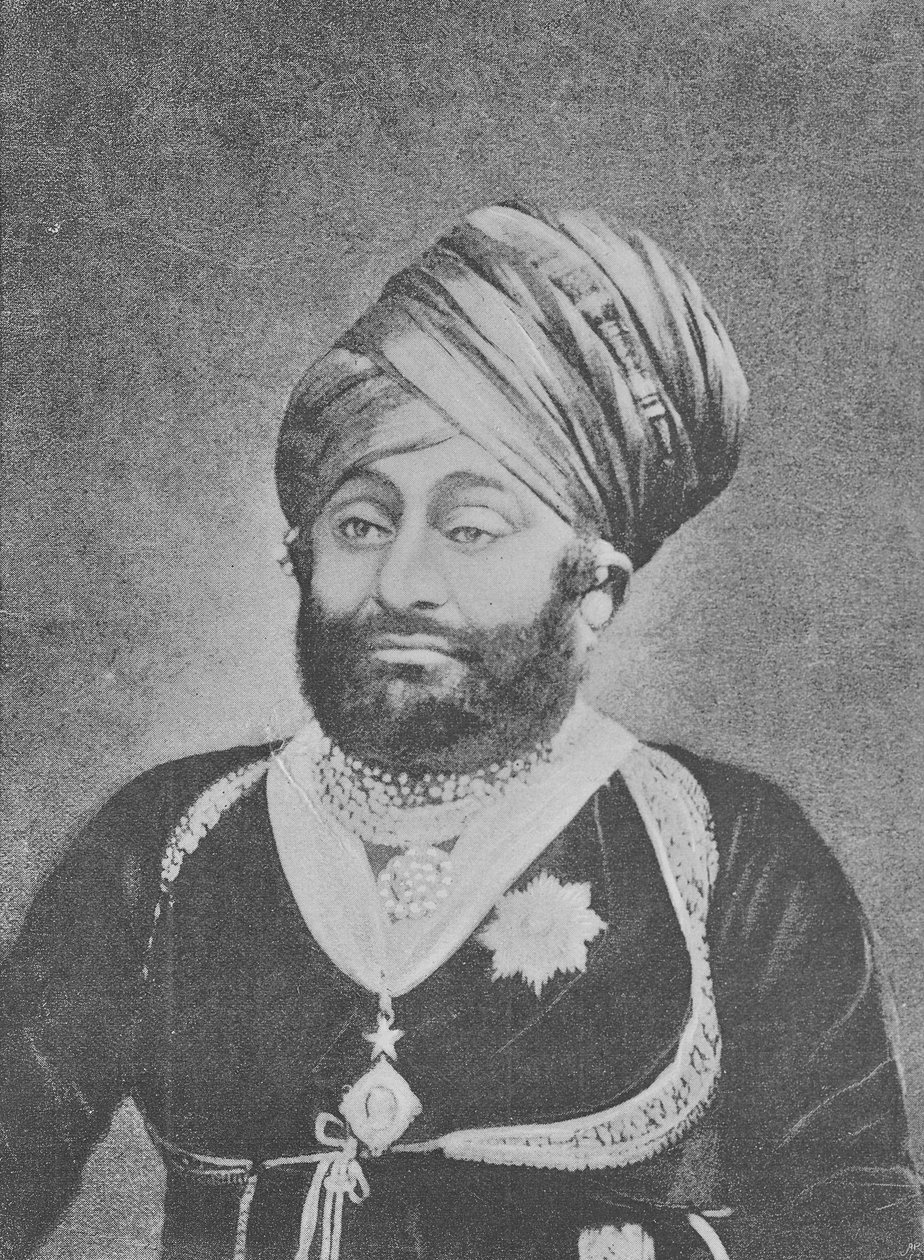 Maharaja Mansinhji II，Dhrangadhra的Raj Sahib 作者 英国摄影师