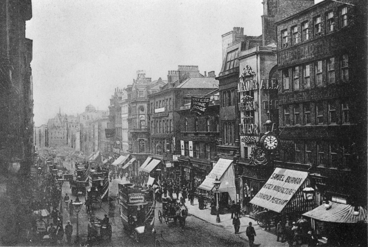 市场街，曼彻斯特，c.1910 作者 英国摄影师