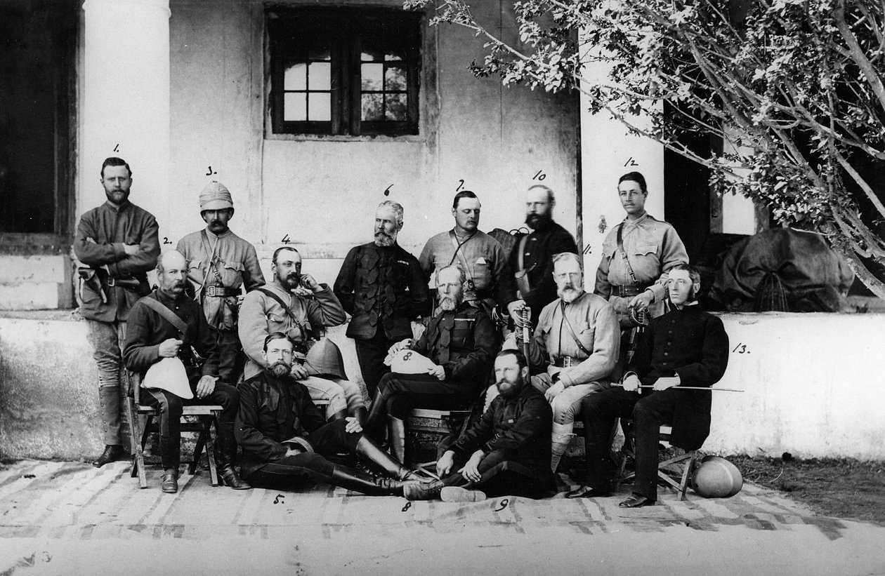 1878年至1880年第二次英国 - 阿富汗战争期间服役的军官和将军 作者 英国摄影师