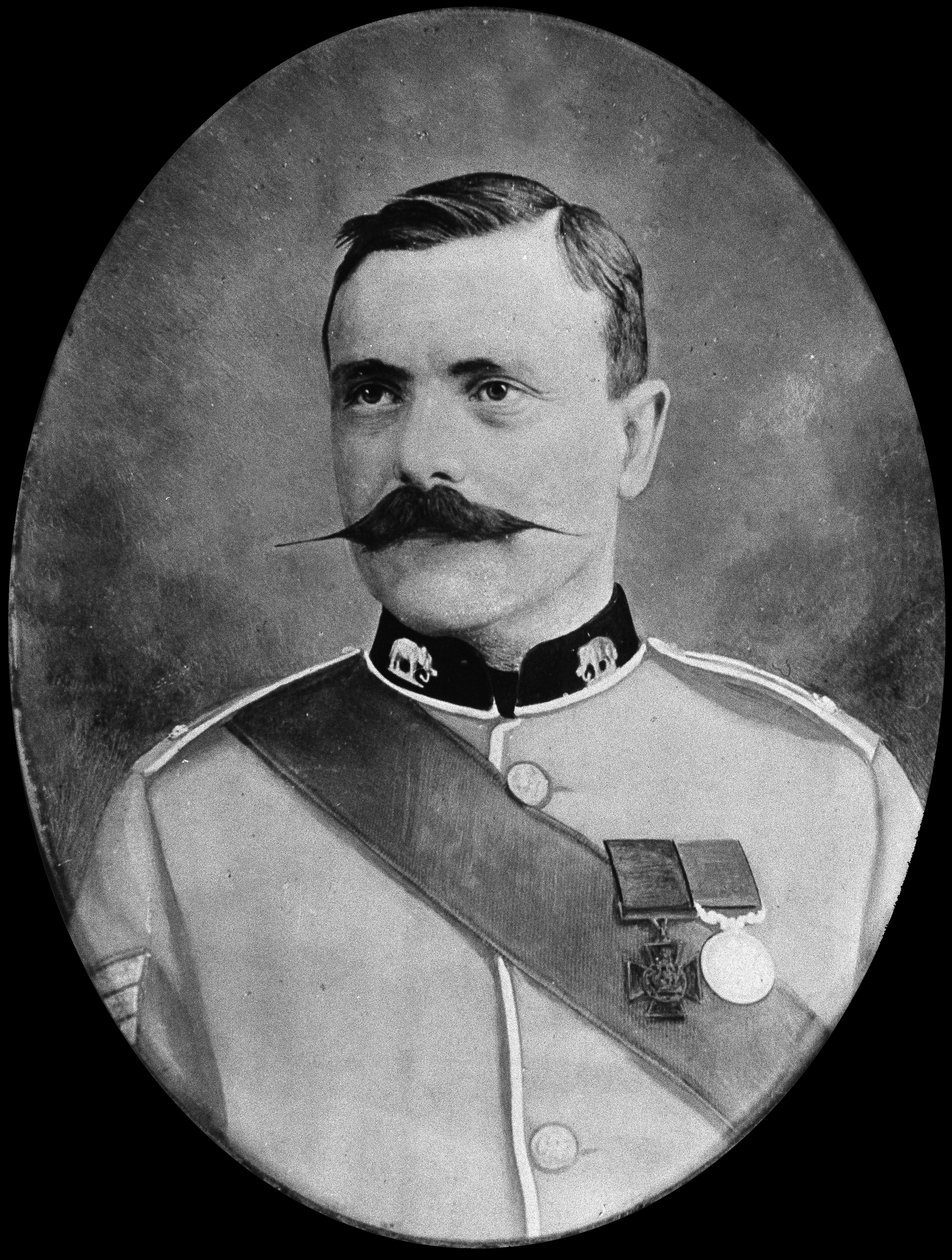 Sargeant J. Danagher，康诺特游骑兵队，1890年的肖像 作者 英国摄影师
