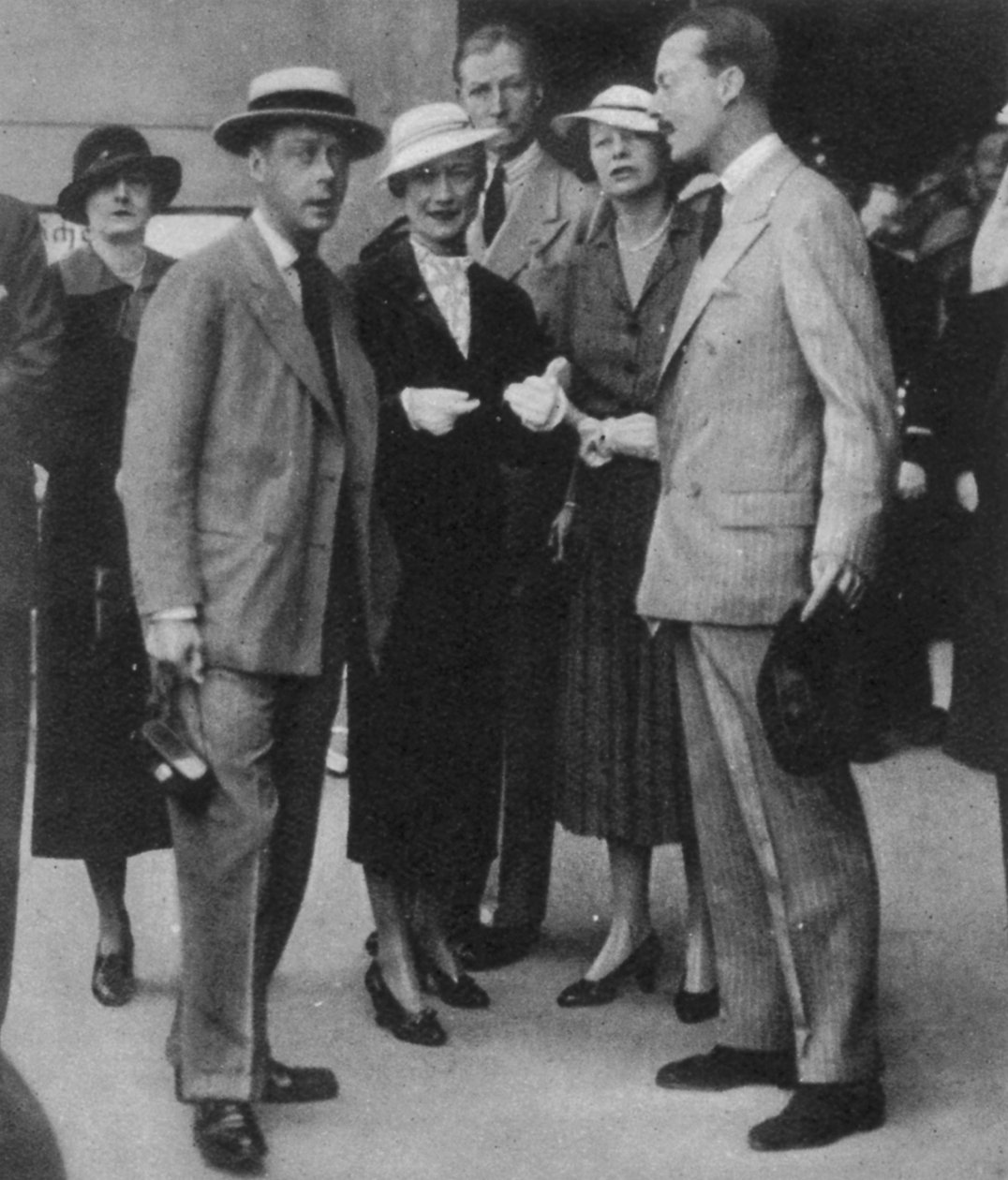 1936年，爱德华王子和瓦利斯沃菲尔德辛普森乘坐皇家邮轮 作者 英国摄影师
