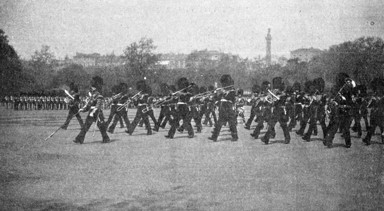 排练为生日游行，从国王的例证，1901年5月25日 作者 英国摄影师