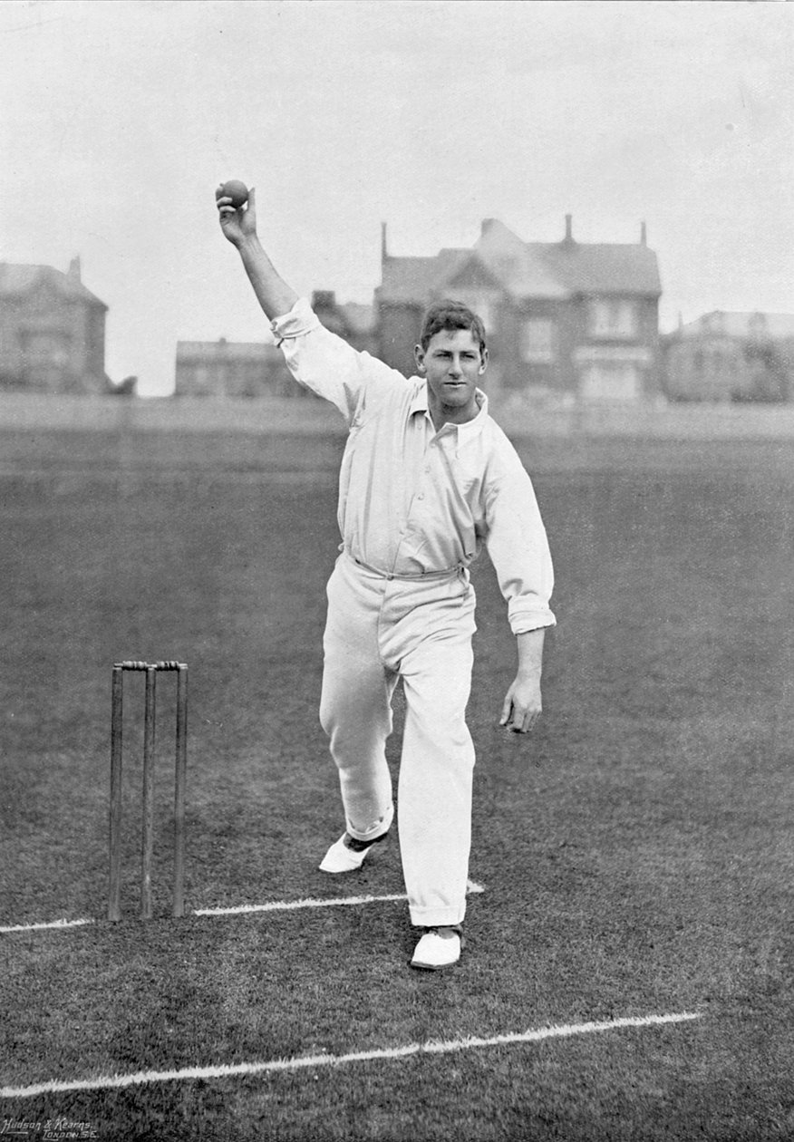 Sammy Woods，来自着名板球运动员和板球场，由Hudson和Kearns于1895年出版 作者 英国摄影师