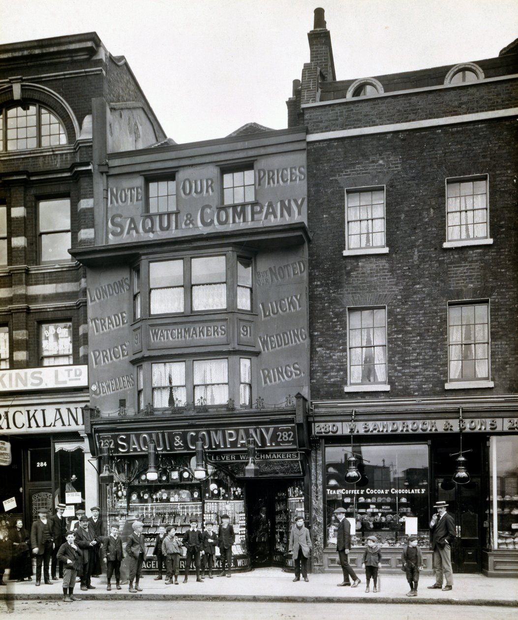 Saqui und Company，282 Bishopsgate，伦敦，20世纪初 作者 英国摄影师