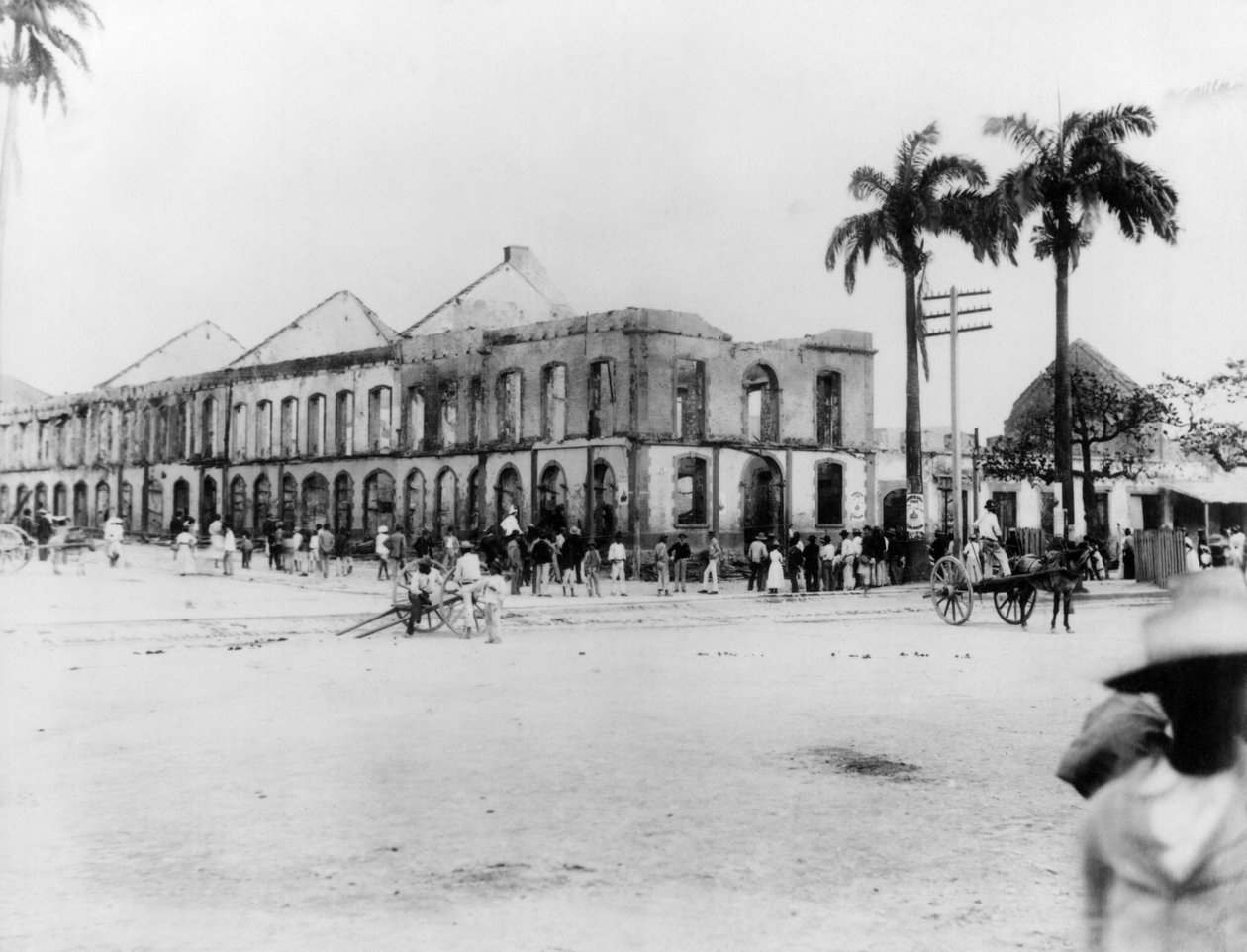 在西班牙港，特立尼达，1891年的场景 作者 英国摄影师