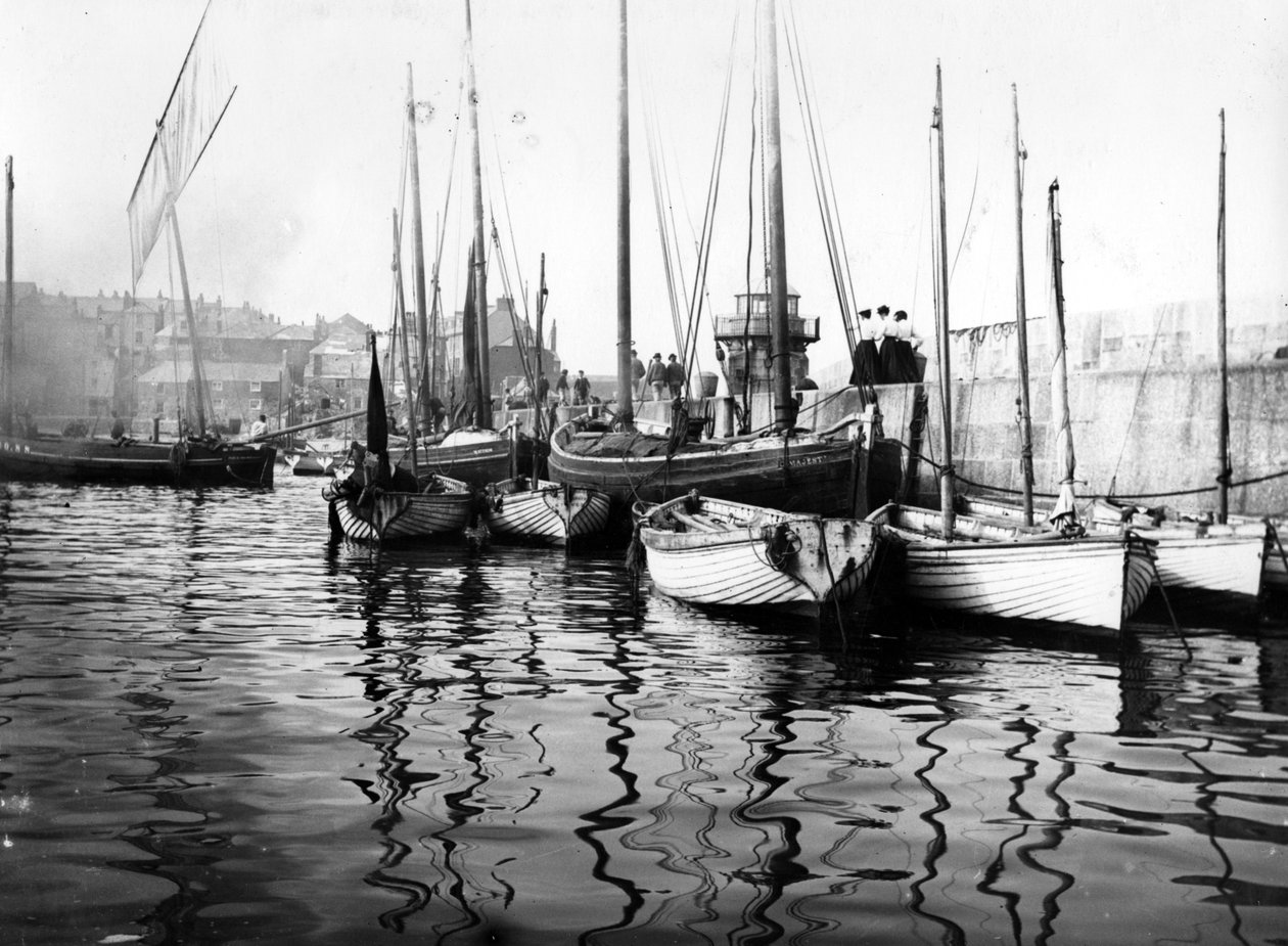 Smeatons Pier，圣艾夫斯，1890年代 作者 英国摄影师