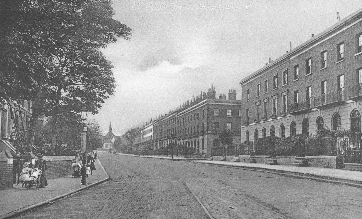 St. Pauls Road，Canonbury，Islington，c.1905 作者 英国摄影师