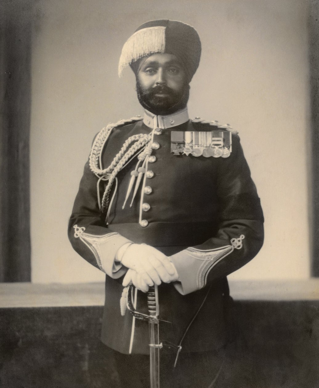 Subarar少校Ishar Singh，Bahadur VC OBI，第4营，第15旁遮普军团，1936-37 作者 英国摄影师