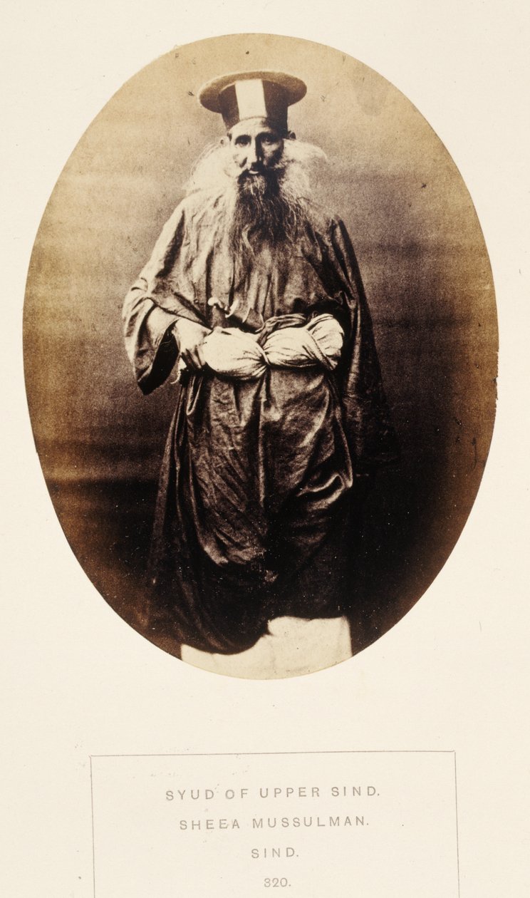 来自印度人民的Sheea Mussulman，Sind的Syud，由J. Forbes Watson撰写，1868年出版（蛋白印刷品） 作者 英国摄影师