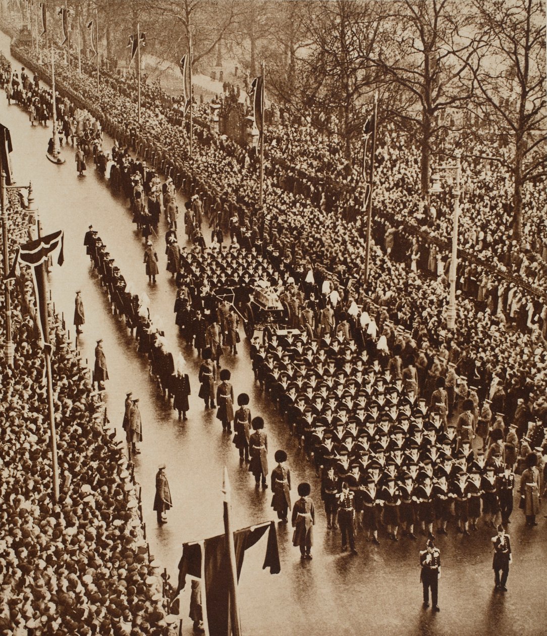 乔治五世的葬礼游行，1936年 作者 英国摄影师