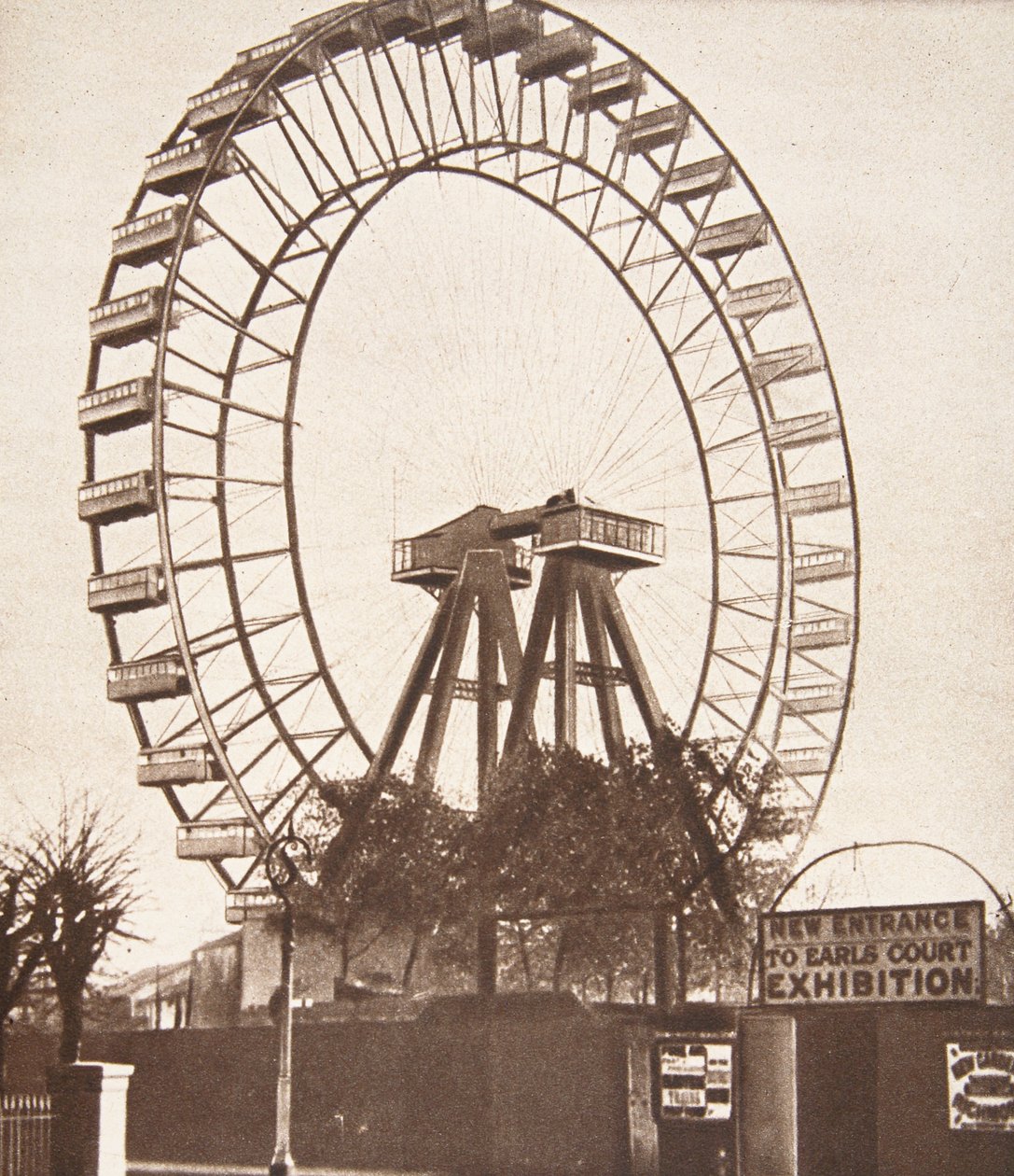 The Great Wheel，Earls Court，c.1900 作者 英国摄影师