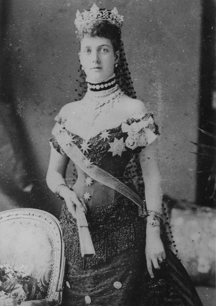 威尔士王妃，1889年 作者 英国摄影师
