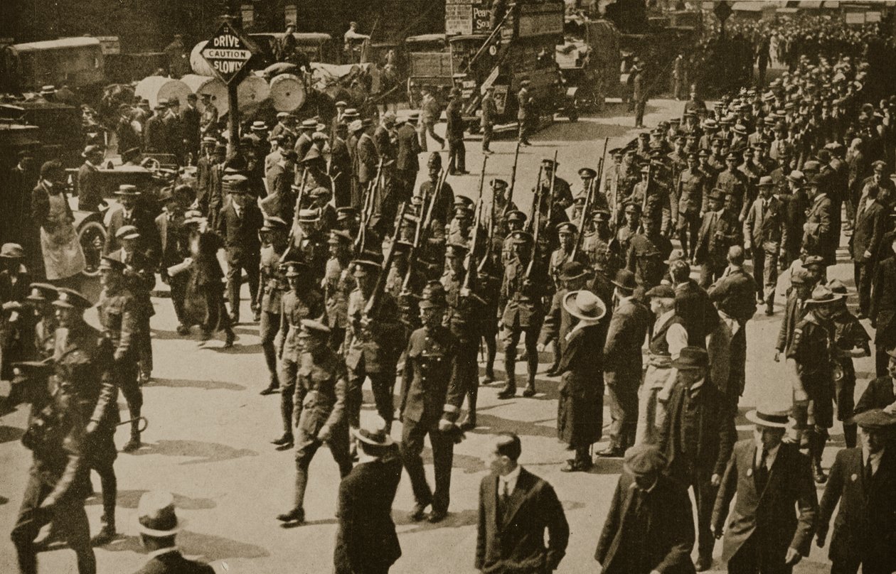1919年法国辉煌服务后伦敦步枪的回归 作者 英国摄影师