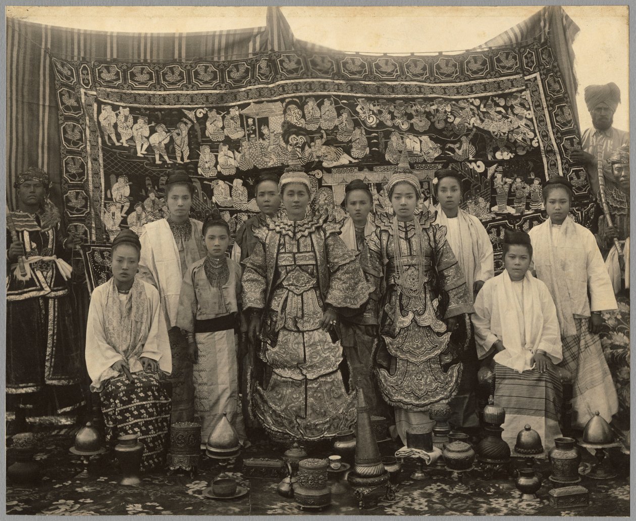 剧院公司，缅甸，c.1910 作者 英国摄影师