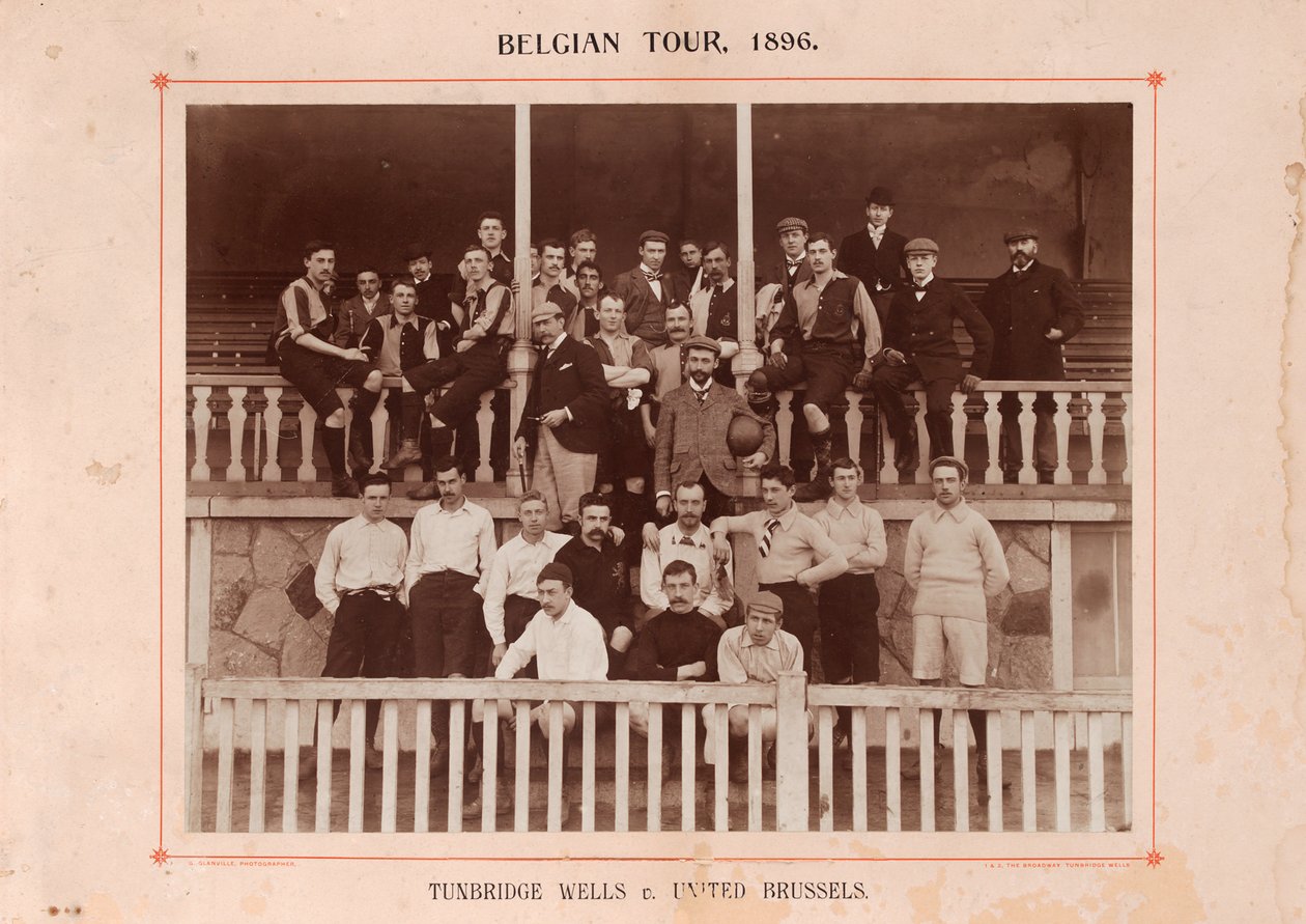 Tunbridge Wells和United Brussels，1896年参观比利时（棕褐色照片） 作者 英国摄影师