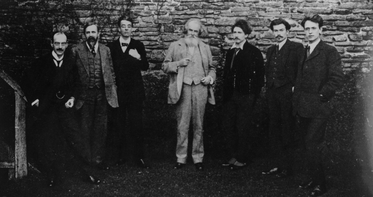 WB Yeats和他的文学界，苏塞克斯，1914年 作者 英国摄影师