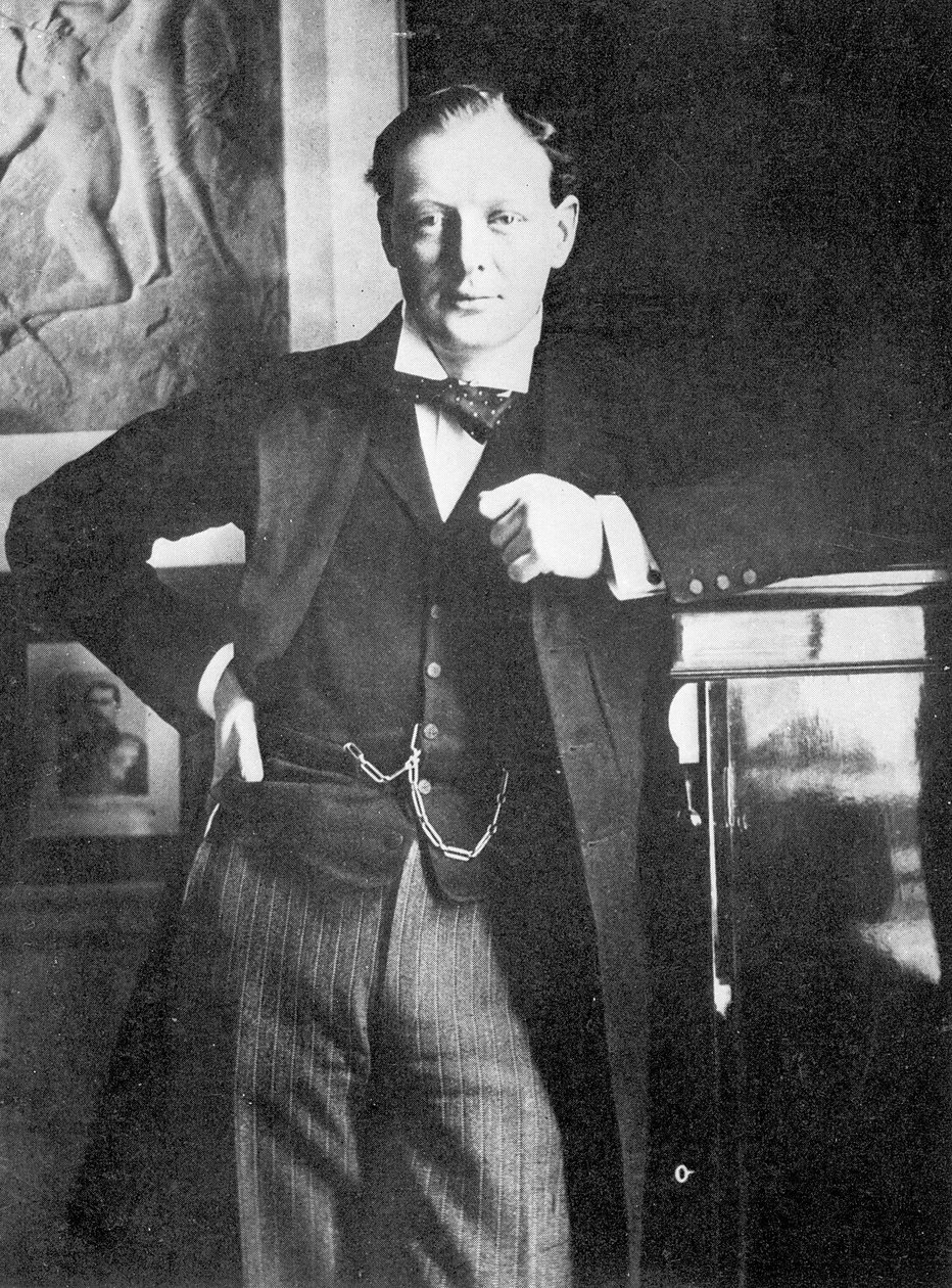 温斯顿斯宾塞丘吉尔于1904年 作者 英国摄影师