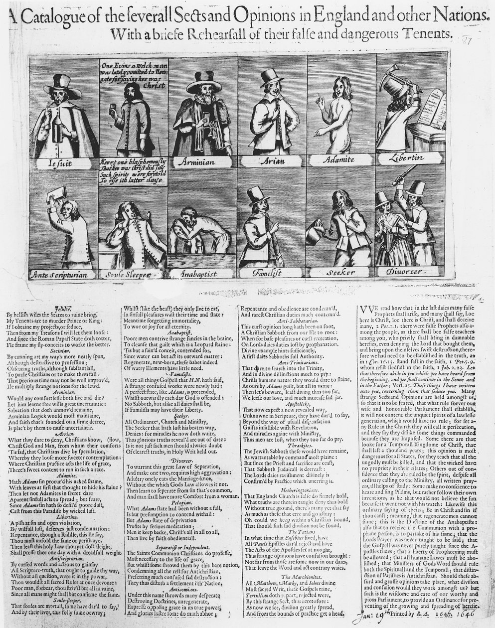 1646年英国和其他国家的几个宗旨和意见目录 作者 英语学校