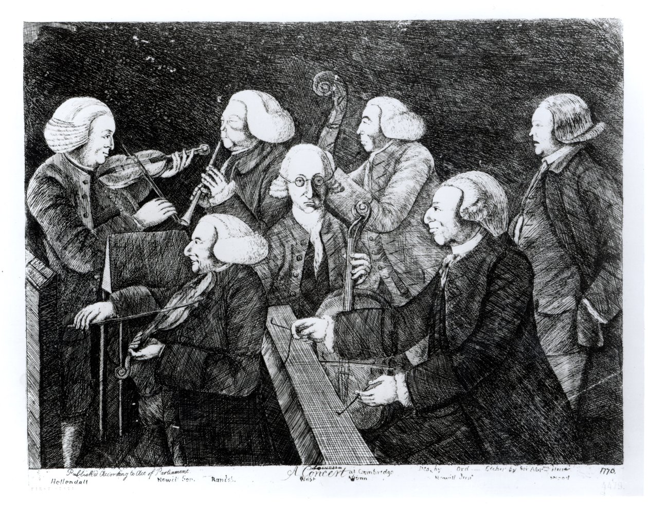 剑桥音乐会，1770年 作者 英语学校
