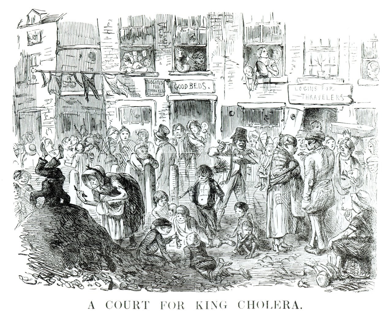 霍乱国王法院，1852年 作者 英语学校
