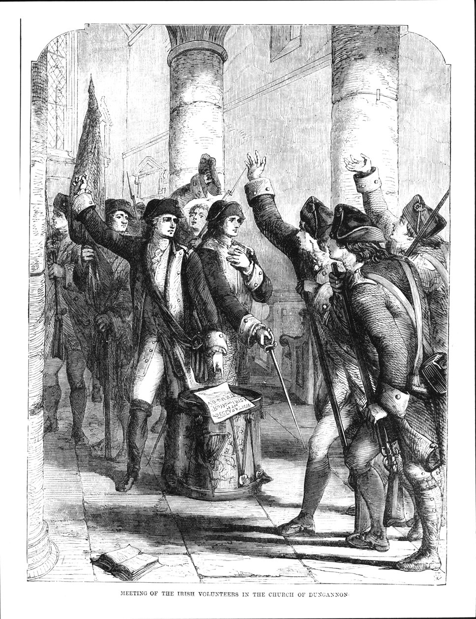 1784年在邓甘嫩教堂举行的爱尔兰志愿者会议 作者 英语学校