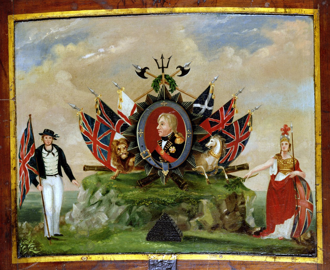 向尼尔森致敬（1758-1805）c.1820 作者 英语学校