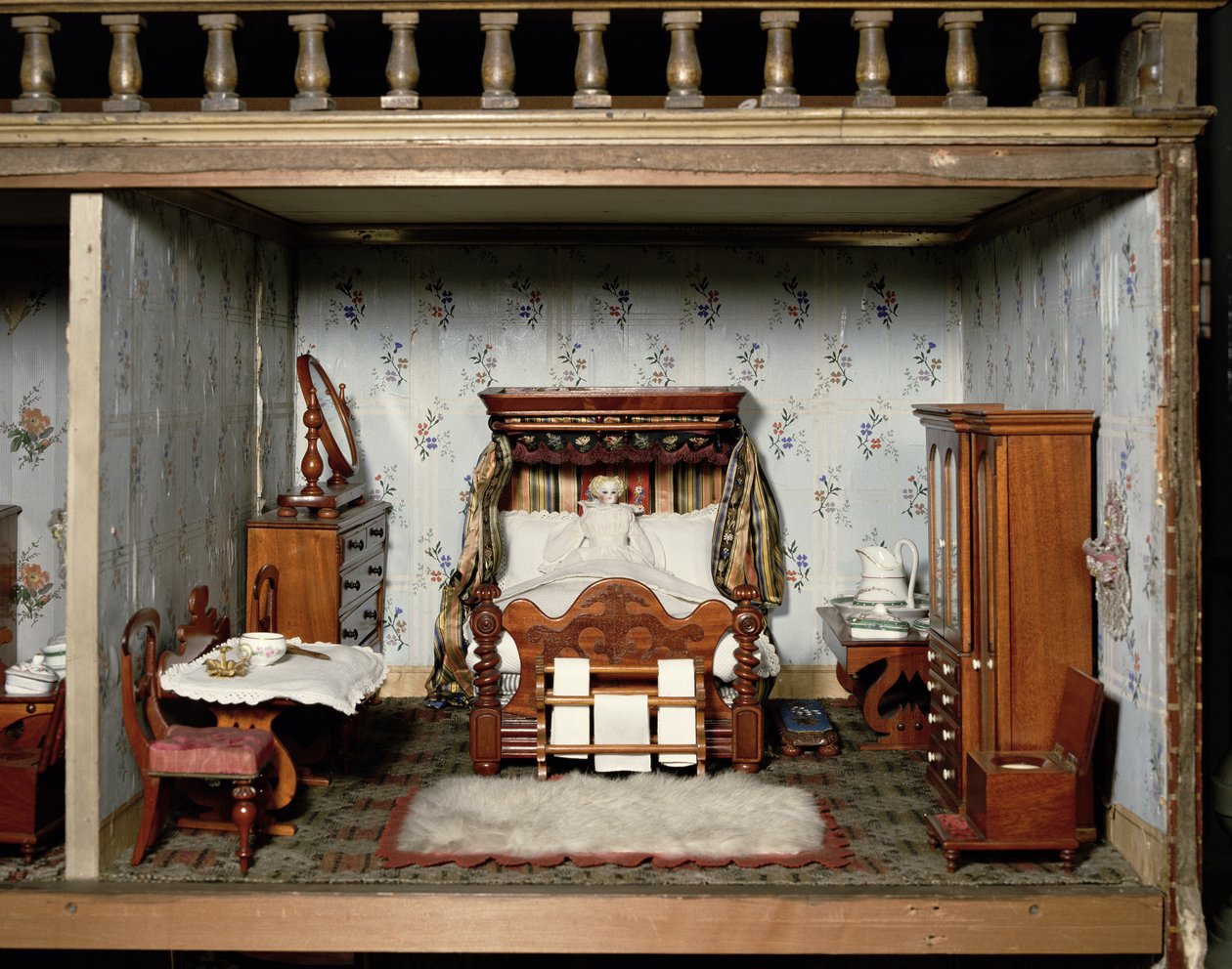 在Bryants Pleasure夫人的一间卧室，1860年 作者 英语学校