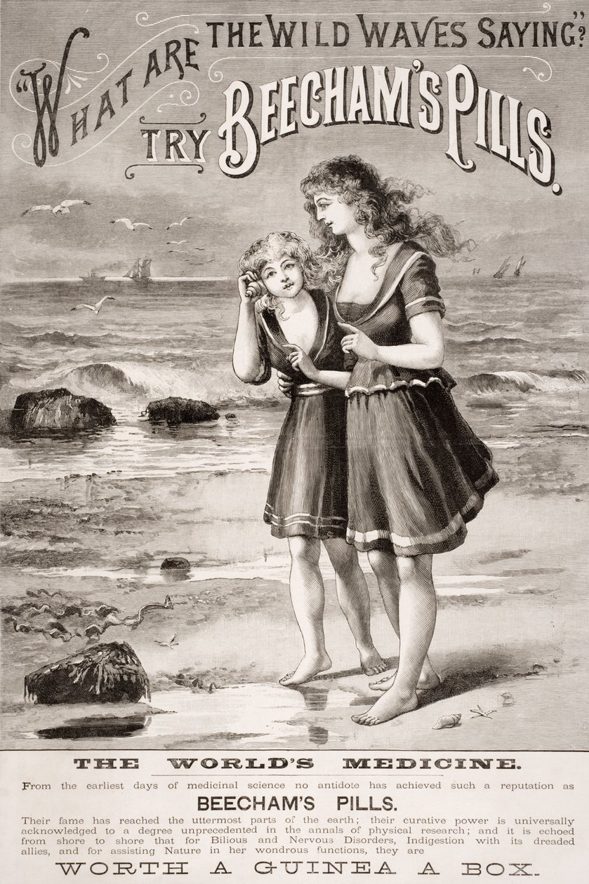 1887年&39;Beecham&39;s Pills&39;的广告 作者 英语学校