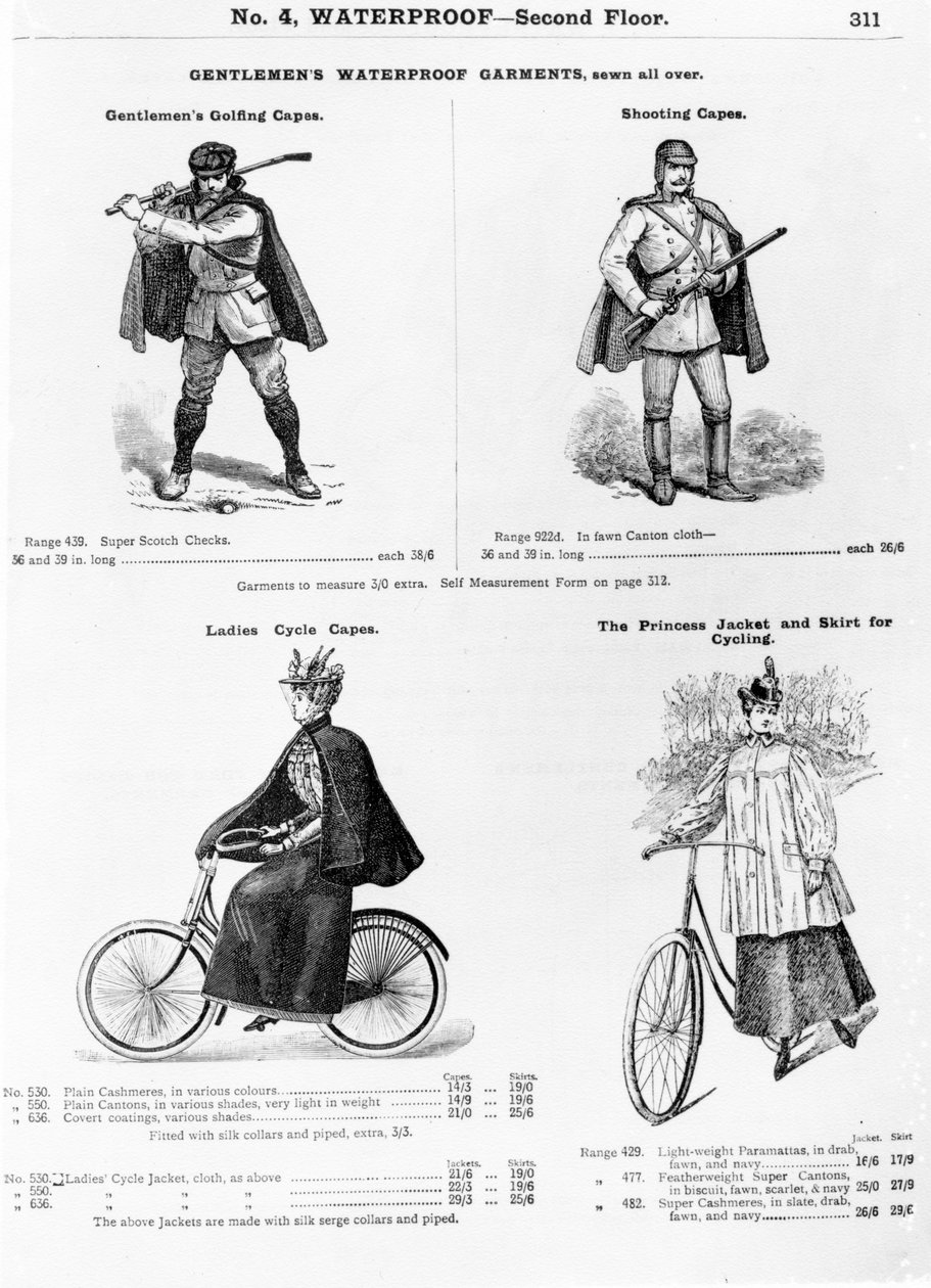 户外服装广告，1880-1900 作者 英语学校