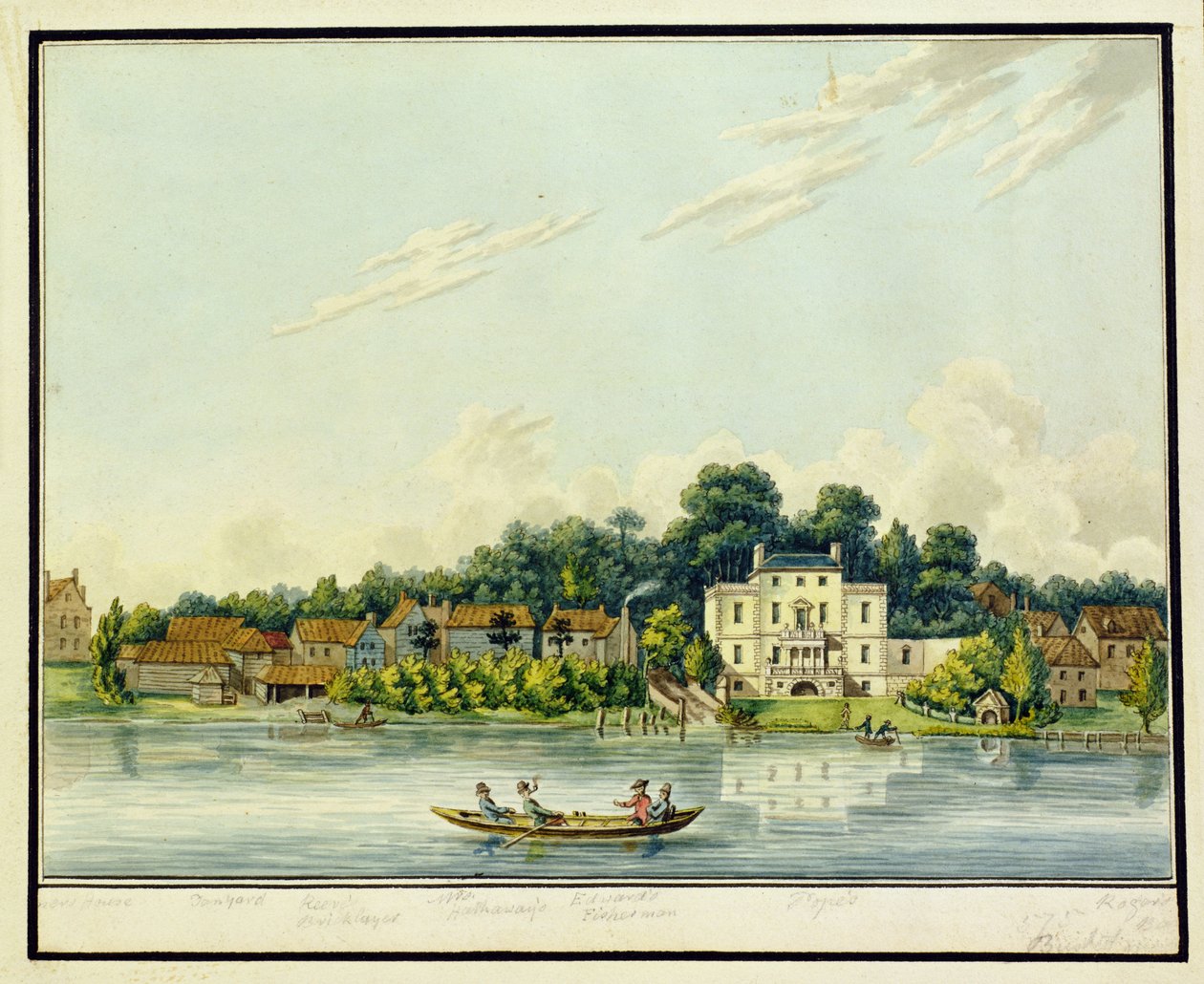 Alexander Popes Twickenham Villa，c.1800（纸上写着） 作者 英语学校