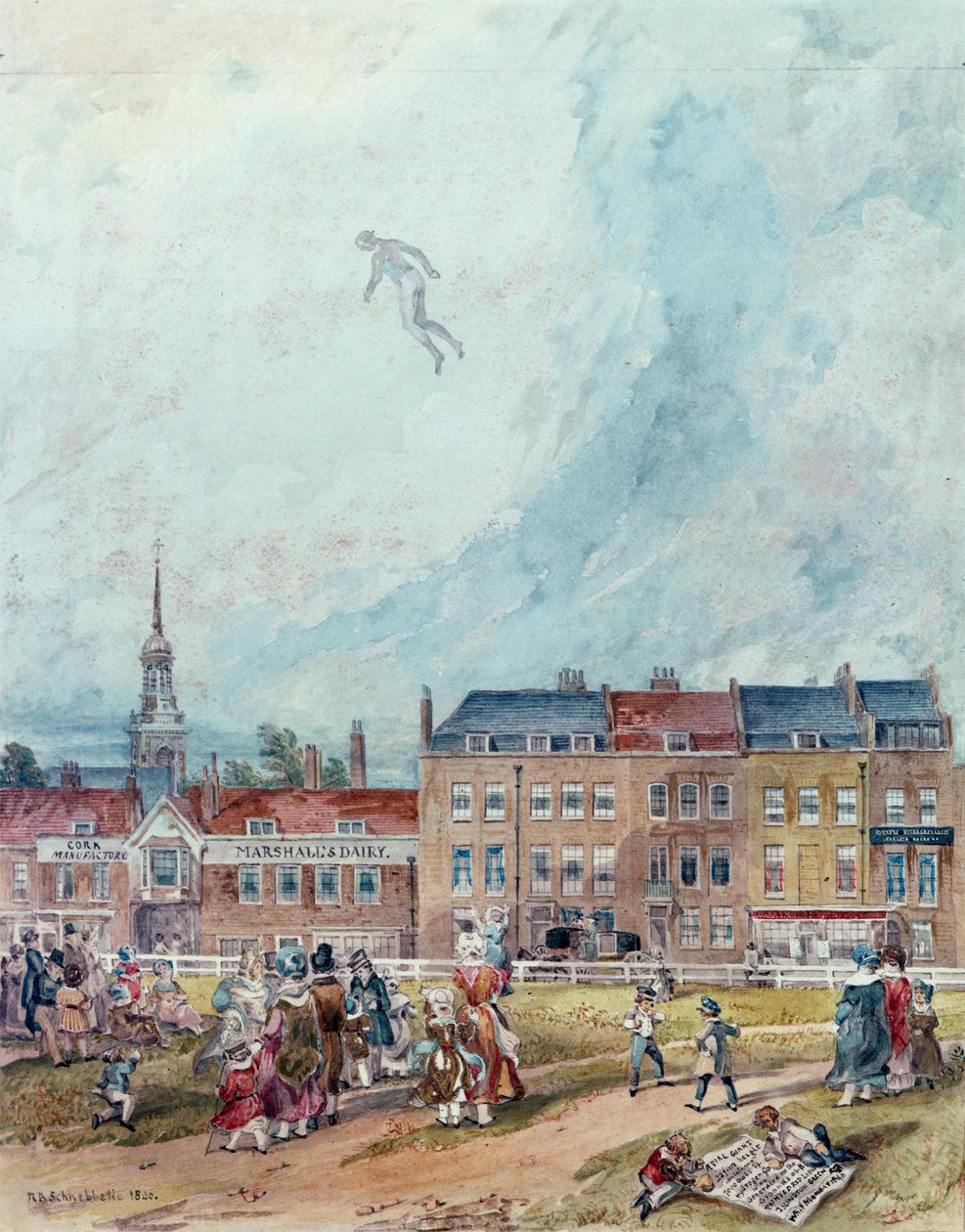 一个空中盖伊福克斯，1840年 作者 英语学校