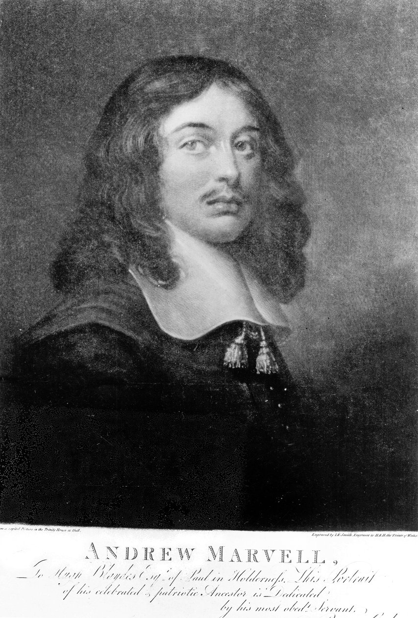 安德鲁·马维尔（1621-78），由约翰·拉斐尔·史密斯（1752-1812）镌刻 作者 英语学校