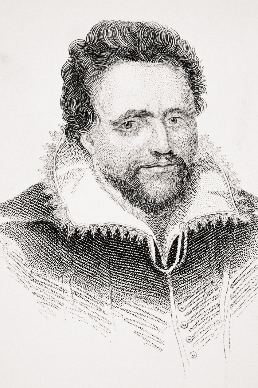 Ben Jonson，来自Brougham勋爵的“Old England&39;s Worthies”的插图，出版于1880年 作者 英语学校