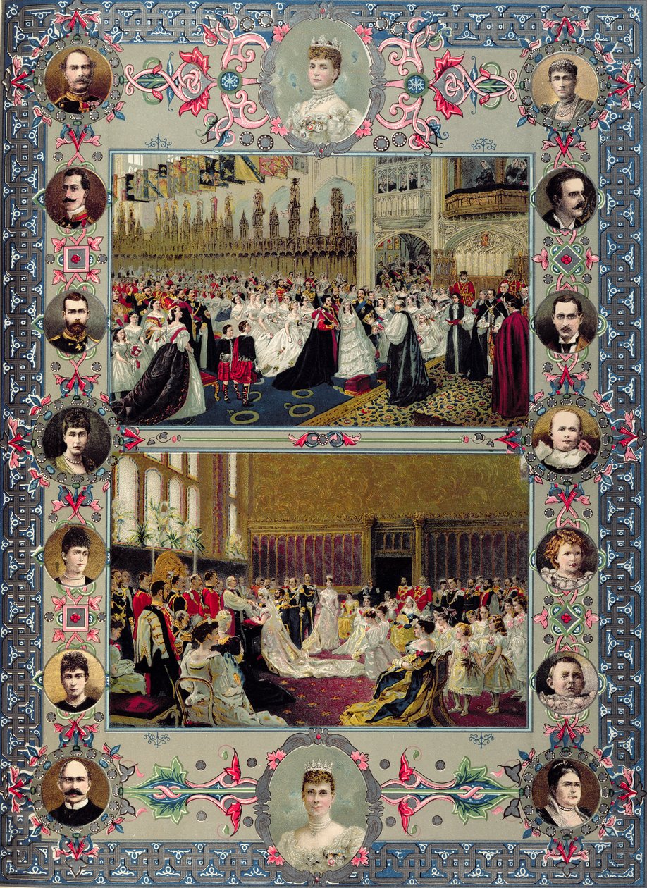 英国皇家婚礼纪念品，1897年 作者 英语学校