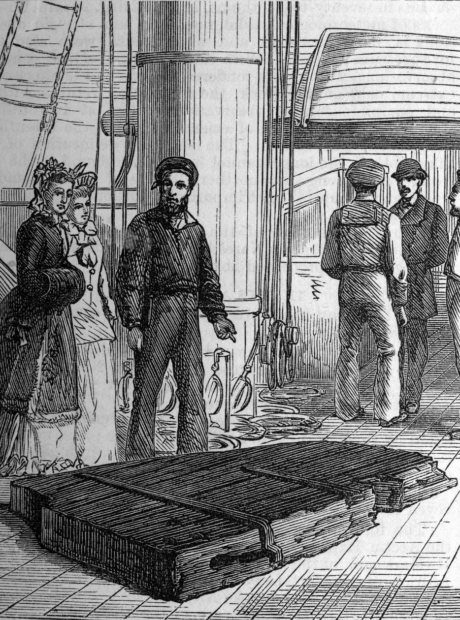 破碎的舵警报，1870年代 作者 英语学校