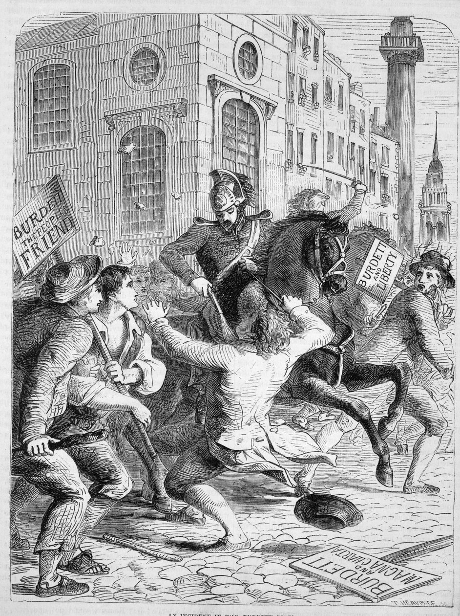 Burdett Riot，1810年 作者 英语学校