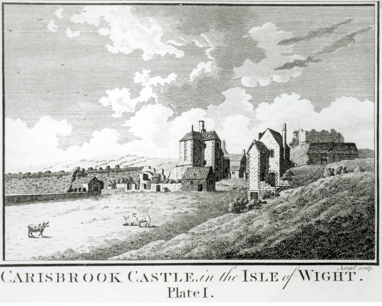 Carisbrook城堡，怀特岛，板材I. 作者 英语学校