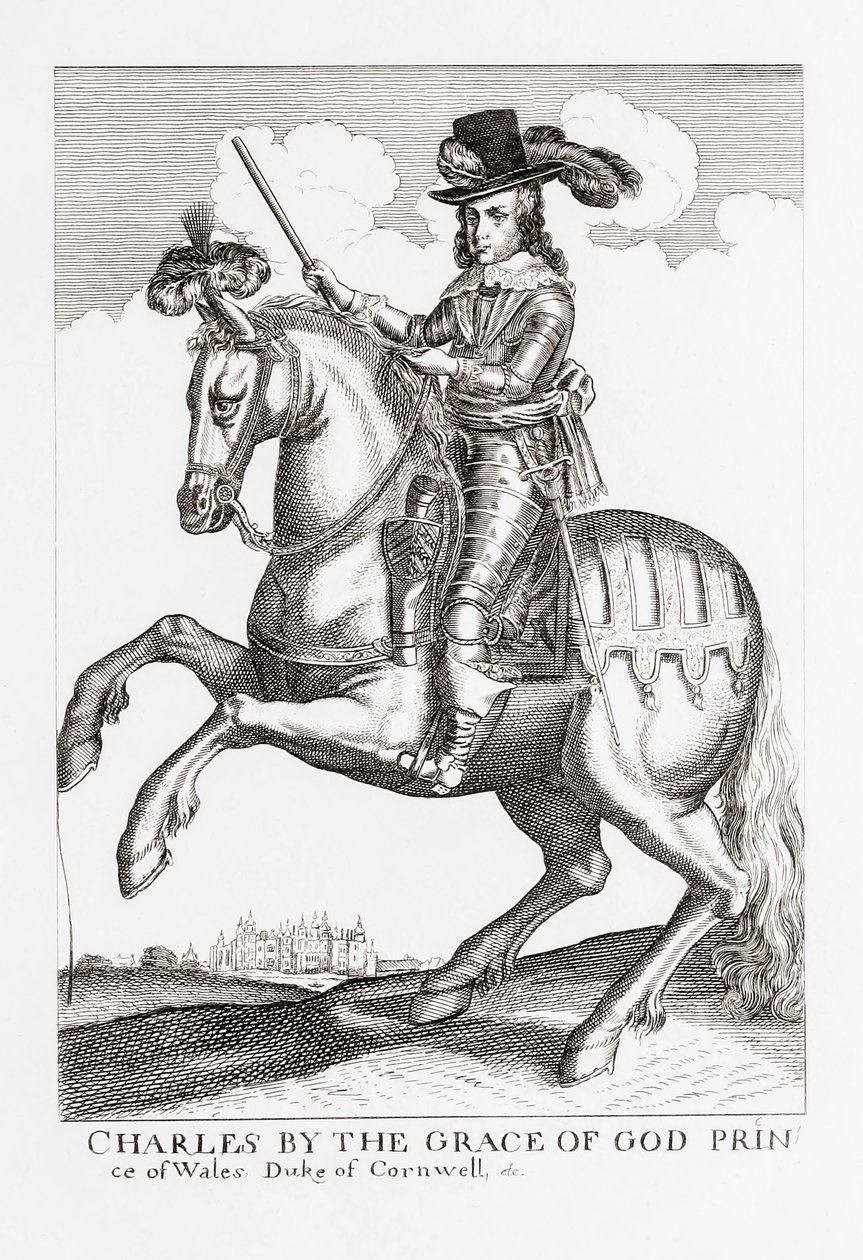 查尔斯一世，英国，苏格兰和爱尔兰国王，1600-1649，来自Woodburns Gallery of Rare Portraits，pub。 1816。 作者 英语学校