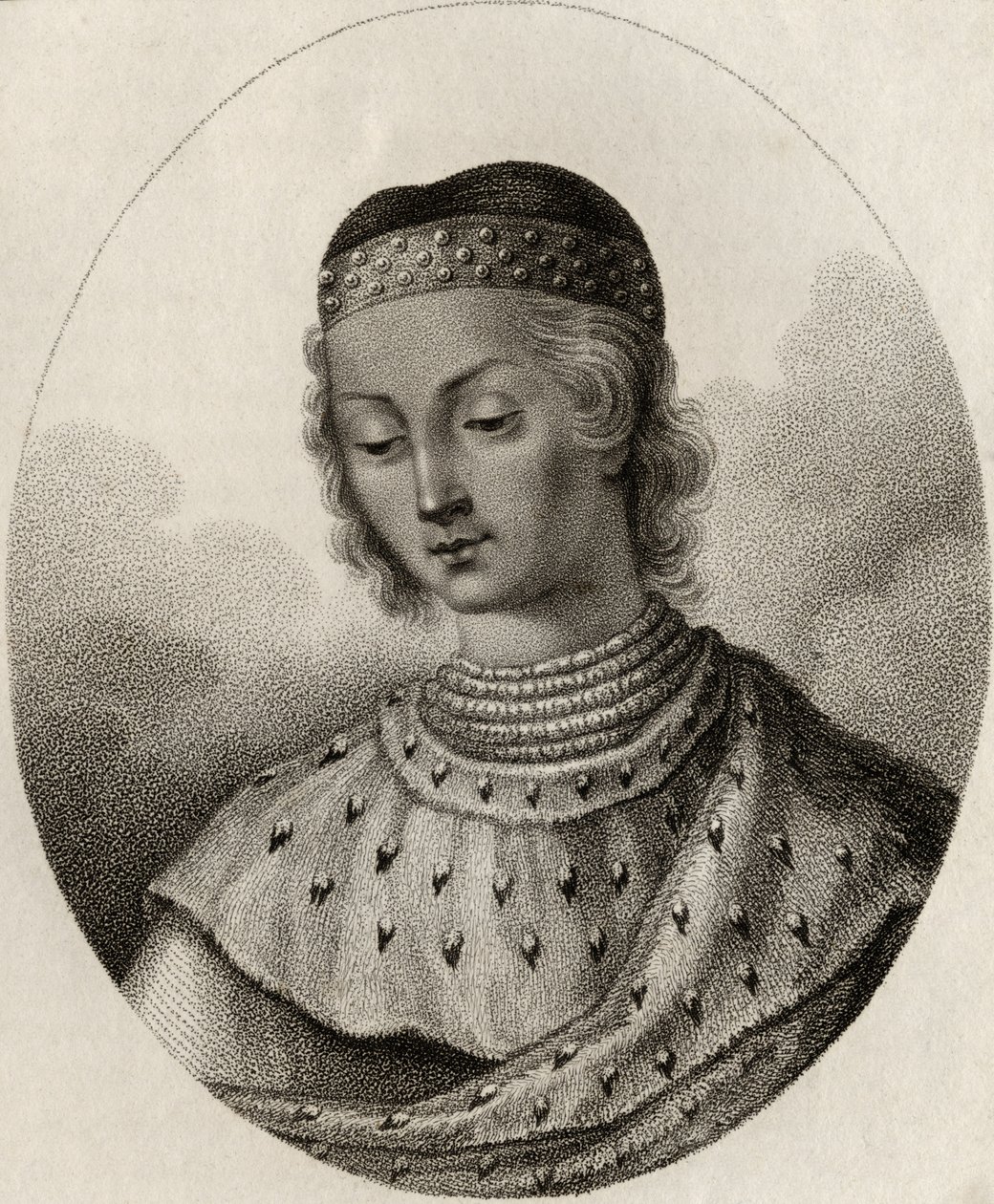 奥尔良公爵Valois，由Gerimia雕刻，来自&39;皇家和贵族作家目录&39;，1806年出版 作者 英语学校