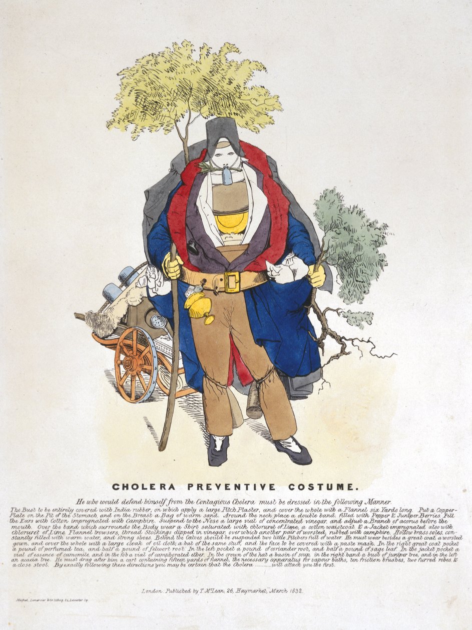 霍乱预防服装，1832年3月 作者 英语学校