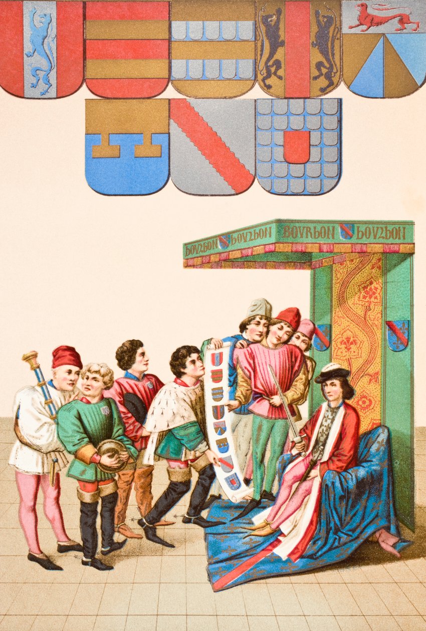 显示纹章轴承，1878 作者 英语学校