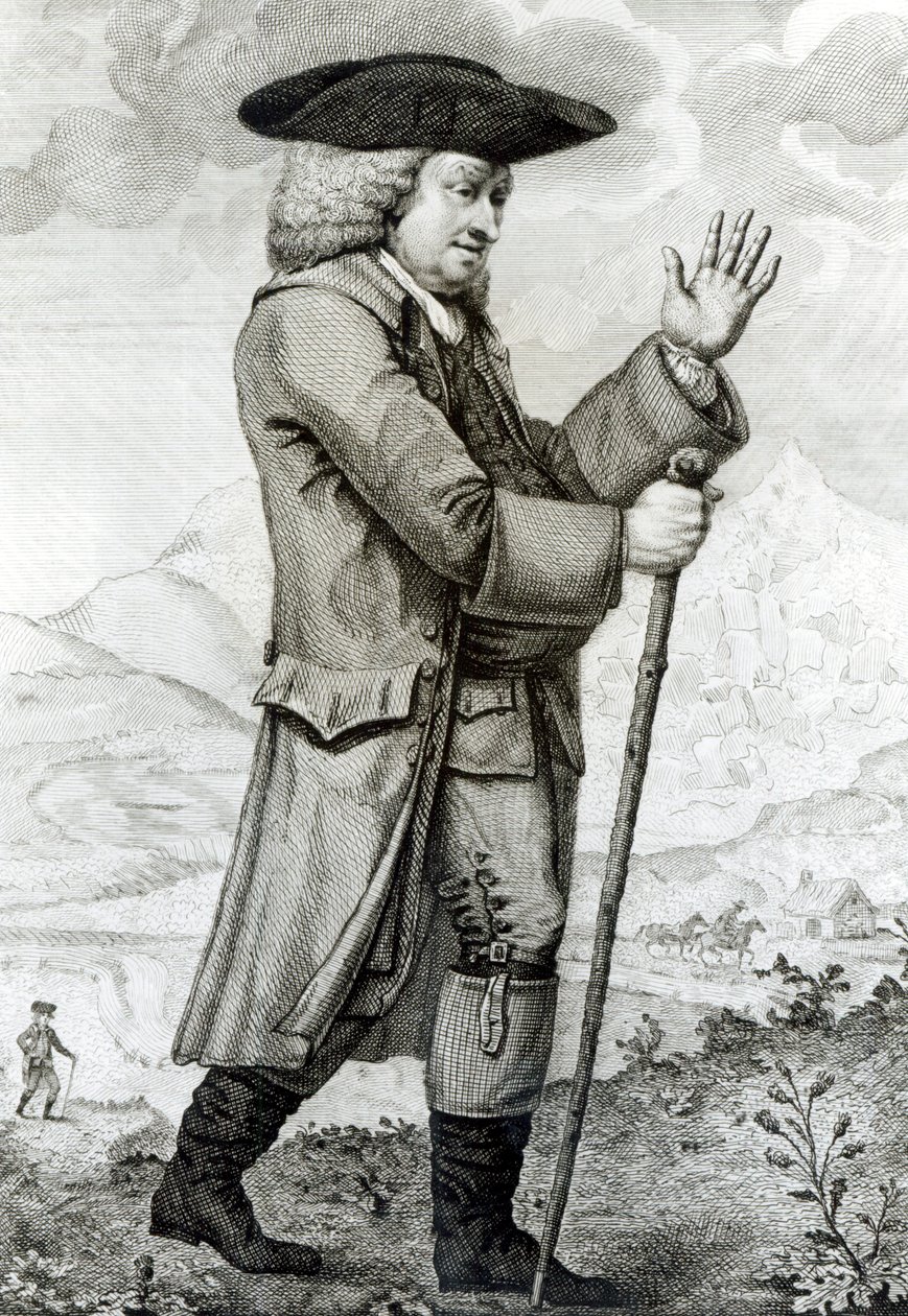 约翰逊博士穿着旅行服，1786年 作者 英语学校