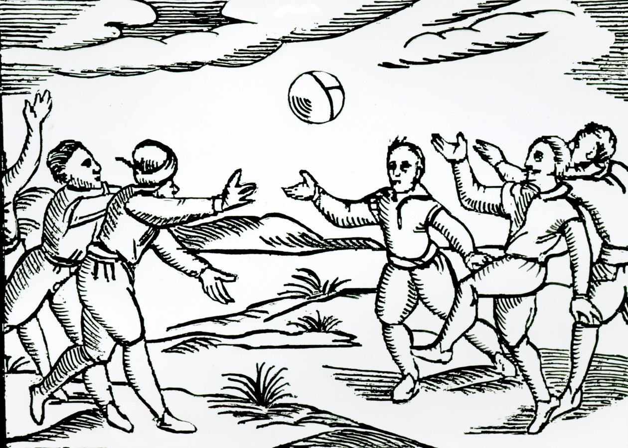 伊丽莎白女王足球（木版画） 作者 英语学校