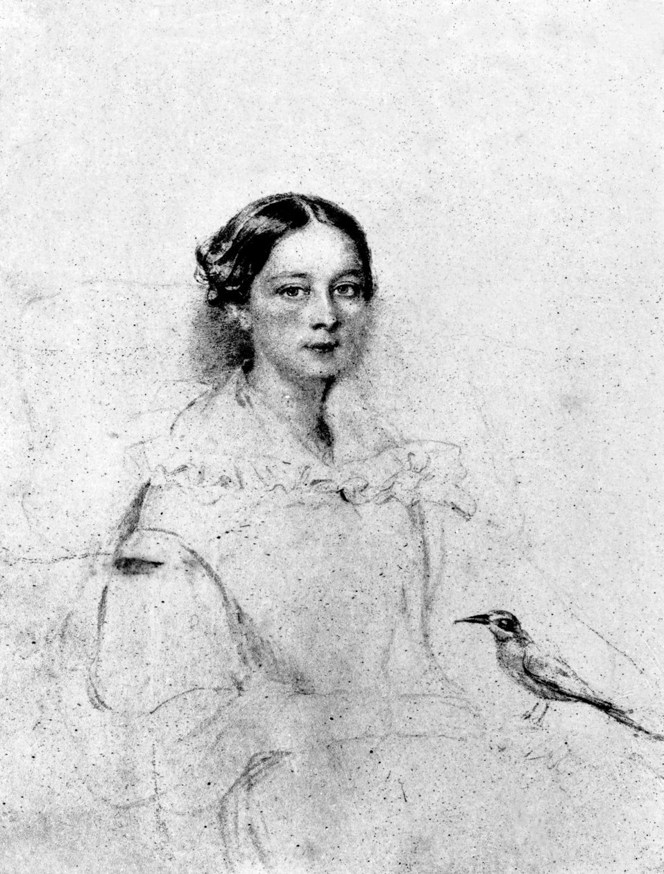 艾米莉肖尔，在c.1838的肖像后 作者 英语学校