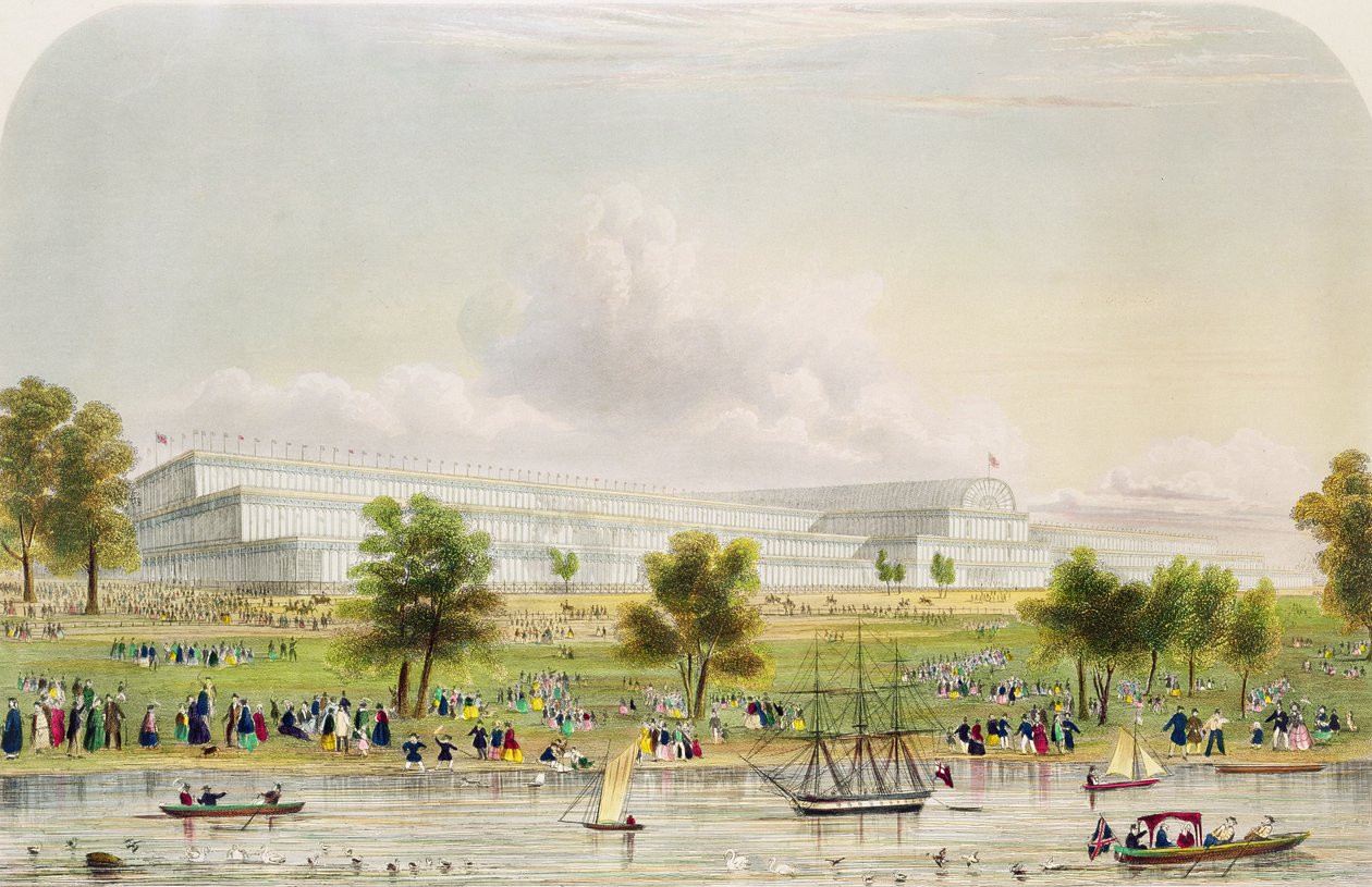 所有国家的伟大展览的外观，从蛇形，酒吧。作者：Reed and Co. 1851（打印） 作者 英语学校