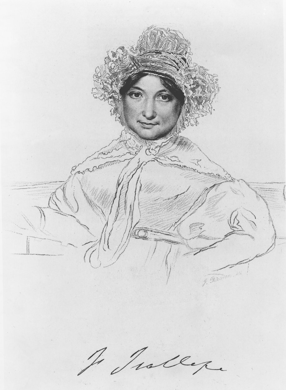 Frances Trollope（1780-1863）由F.Brown雕刻 作者 英语学校