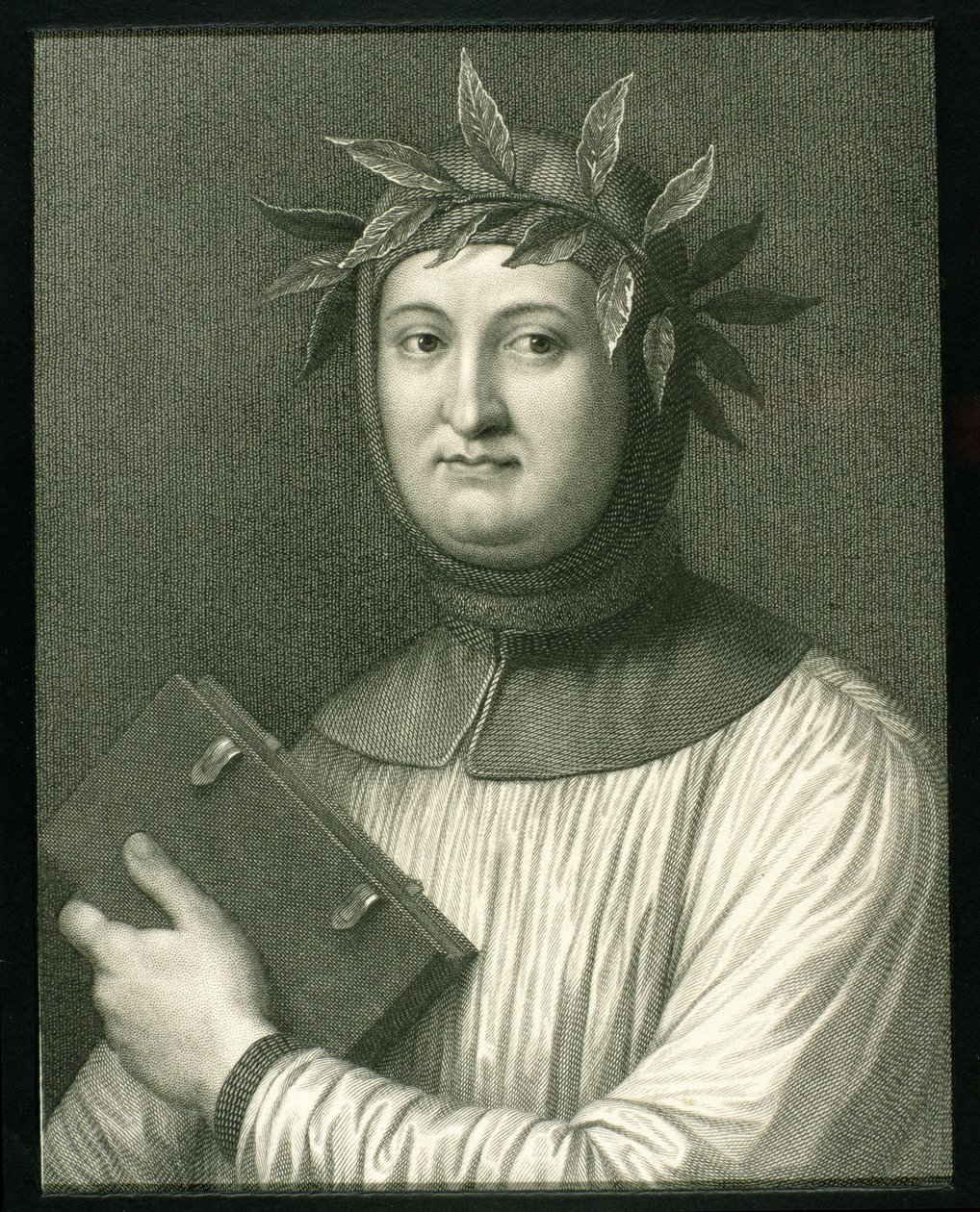 Francesco Petrarch（1304-74）来自&39;肖像画廊&39;，1833年出版 作者 英语学校