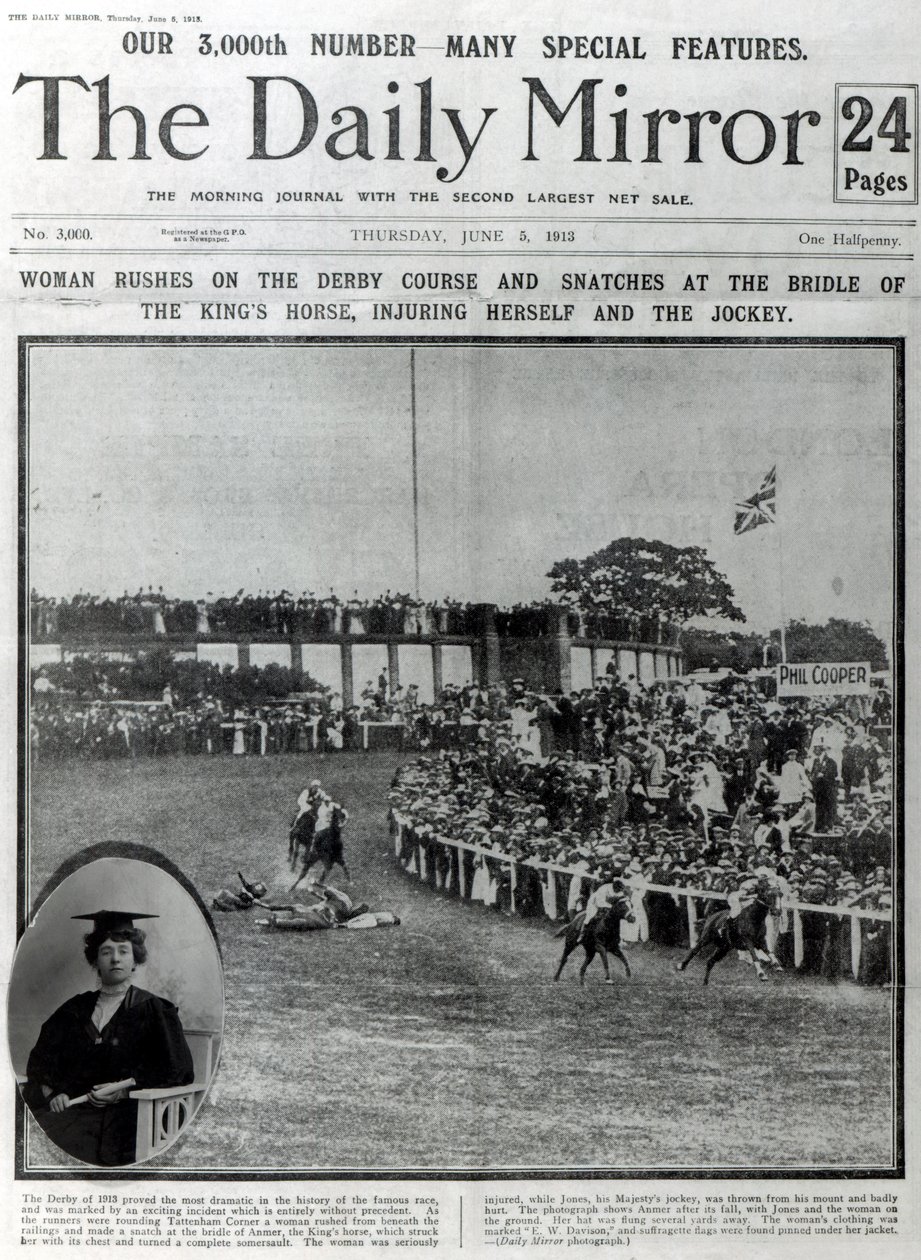 “每日镜报”的封面，1913年6月5日 作者 英语学校