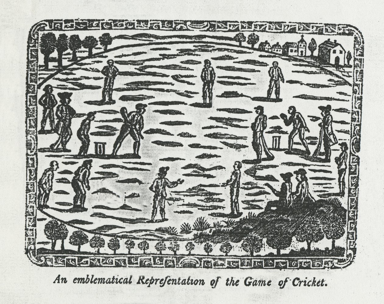 板球比赛，1774年 作者 英语学校