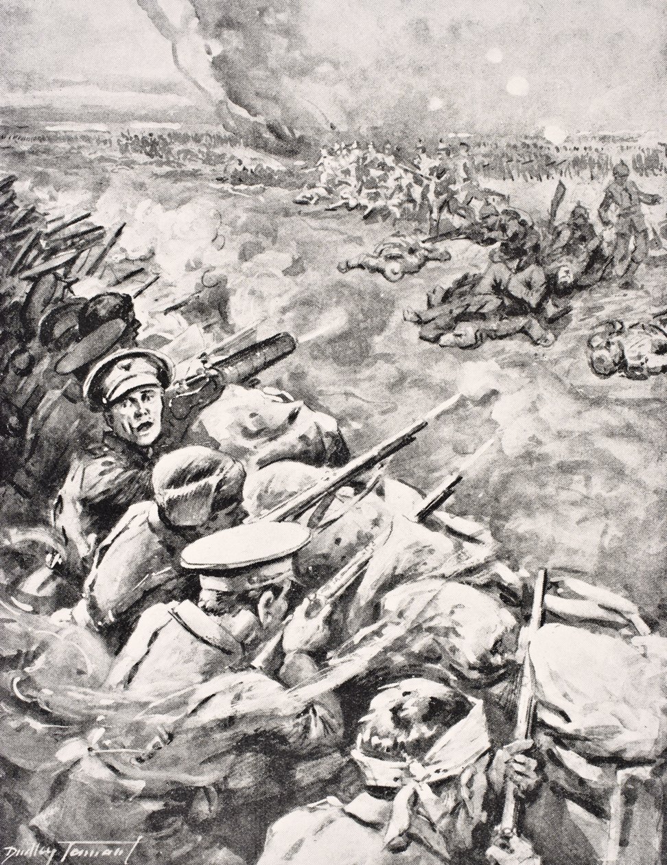 德国军队于1915年在1916年伦敦出版的“战争画报专辑”中对英国战壕提出指控 作者 英语学校